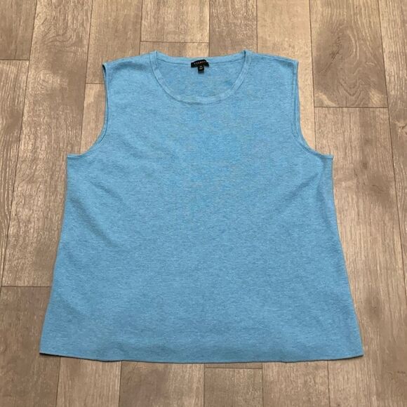 Womens Talbots Crewneck‎ Sleeveless Casual Cotton Blend Sweater - Picture 1 of 6